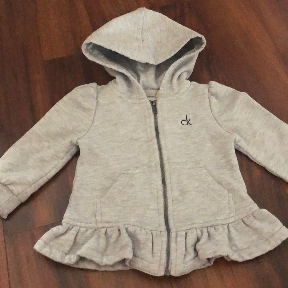 🍁🍁Calvin Klein peplum zip up hoodie 🍁🍁